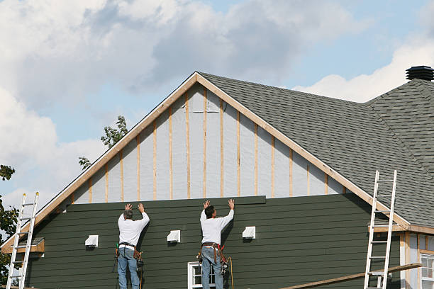 Professional Vinyl Siding technician working in Irvona, PA